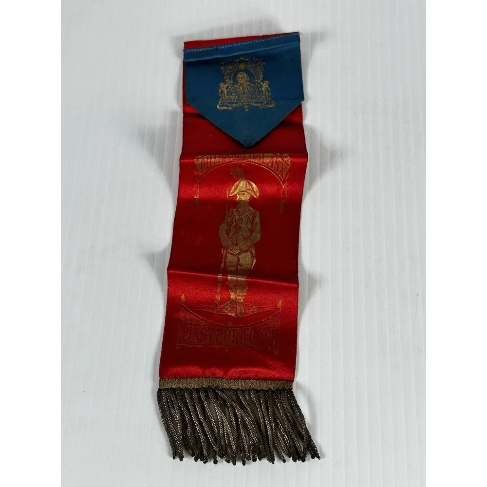 Antique Putnam Phalanx‎ Hartford CT Veterans Ribbon Military Dared To Follow